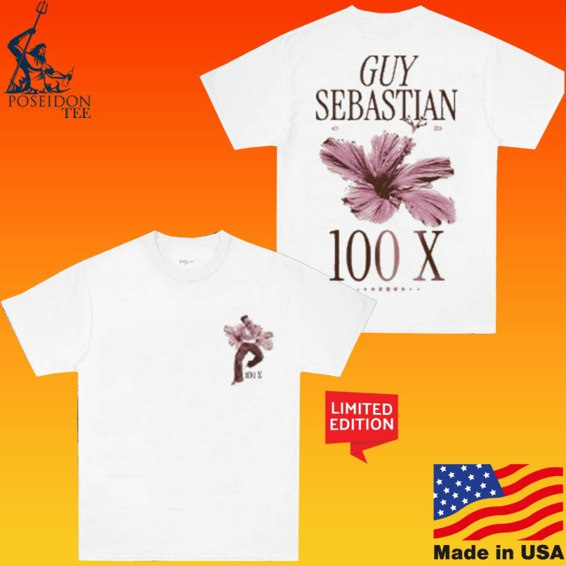 Guy Sebastian 100x Hibiscus Ecru T-shirt