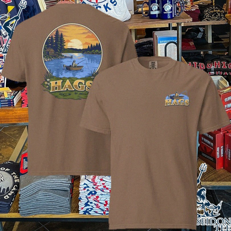 Hags Sunset Fishing Summer Outdoor T-shirt