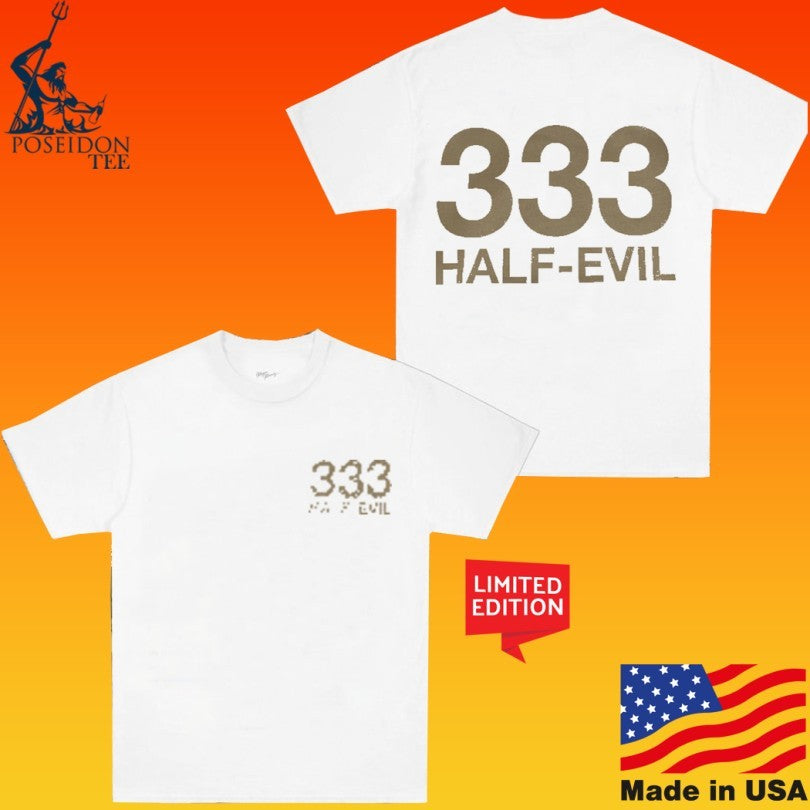 Half Evil 333 Faded Sand Logo T-shirt