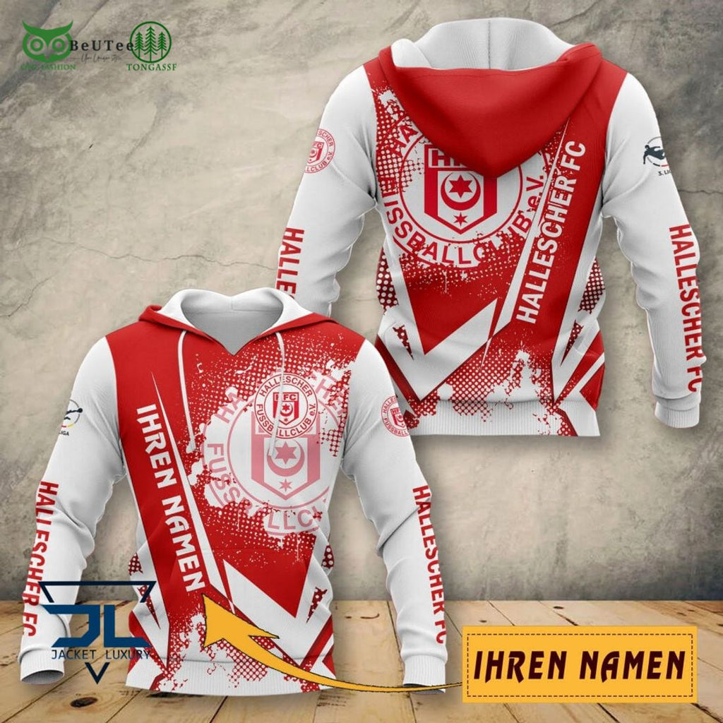 Hallescher FC Iheren Namen AOP 3D Shirt Full