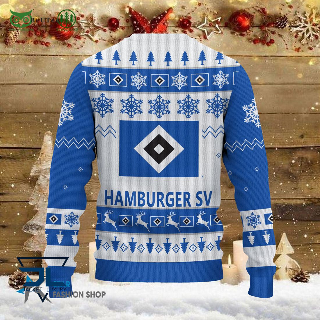 Hamburger SV Bundesliga Football 3D Ugly Sweater