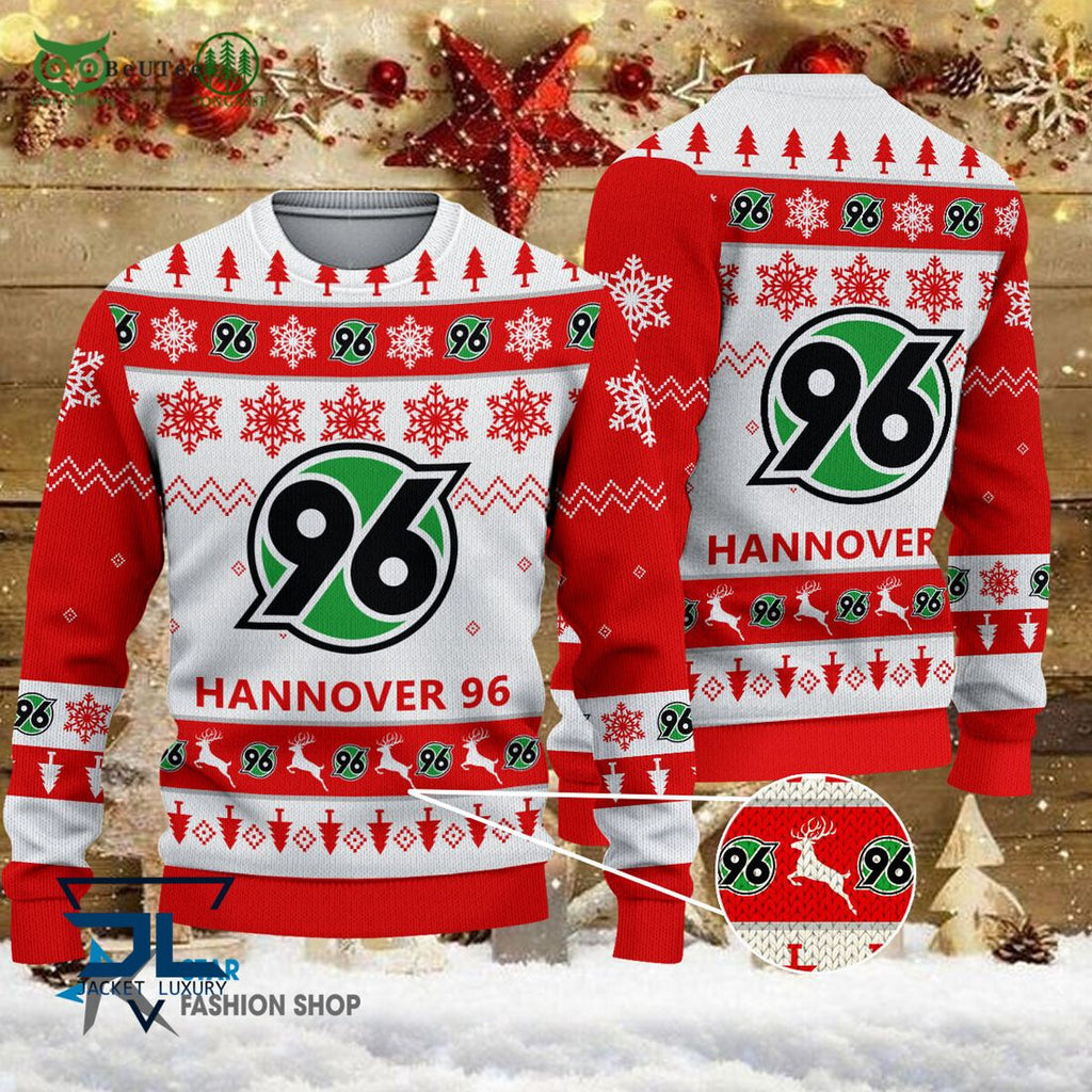 Hannover 96 Bundesliga Football 3D Ugly Sweater