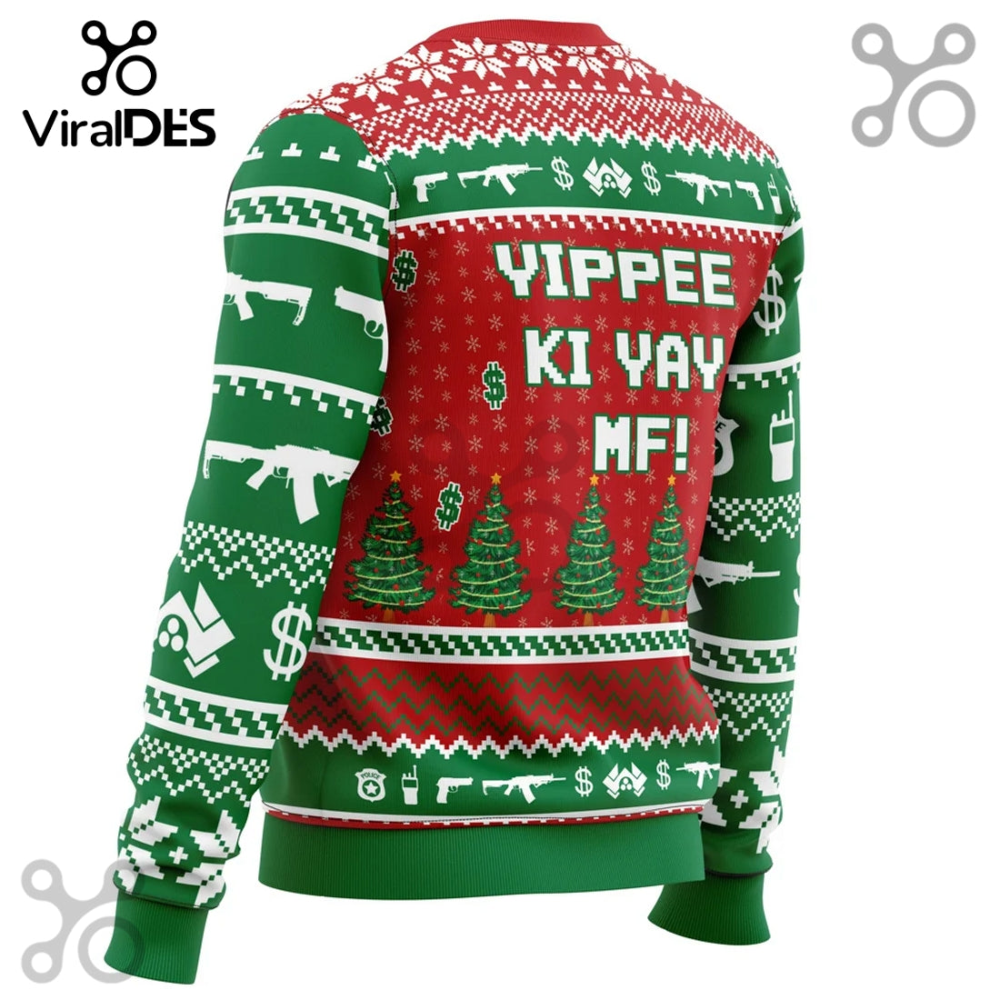 Hans Gruber Fall Nakatomi Plaza Die Hard Ugly Sweater 2025