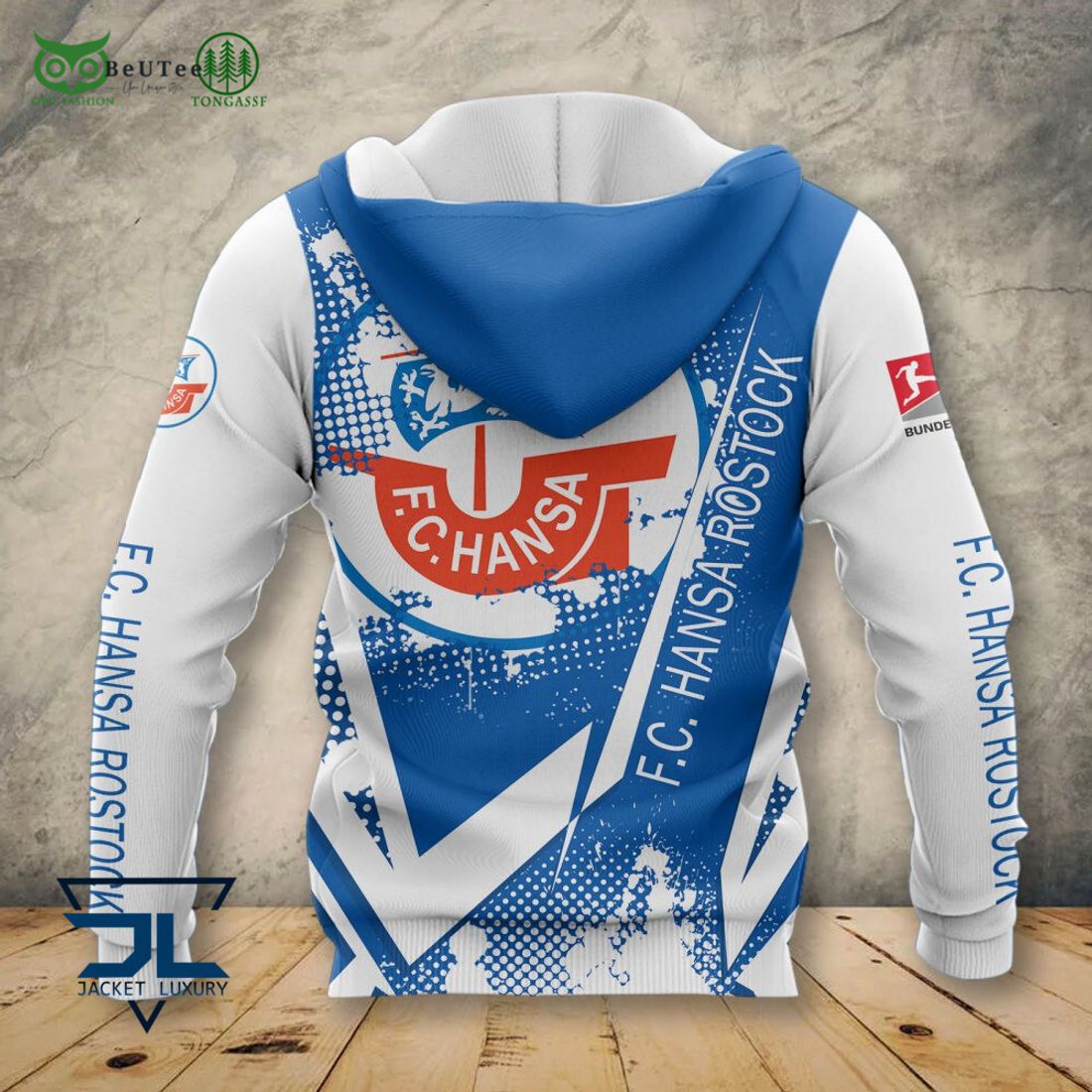 Hansa Rostock Iheren Namen AOP 3D Shirt Full