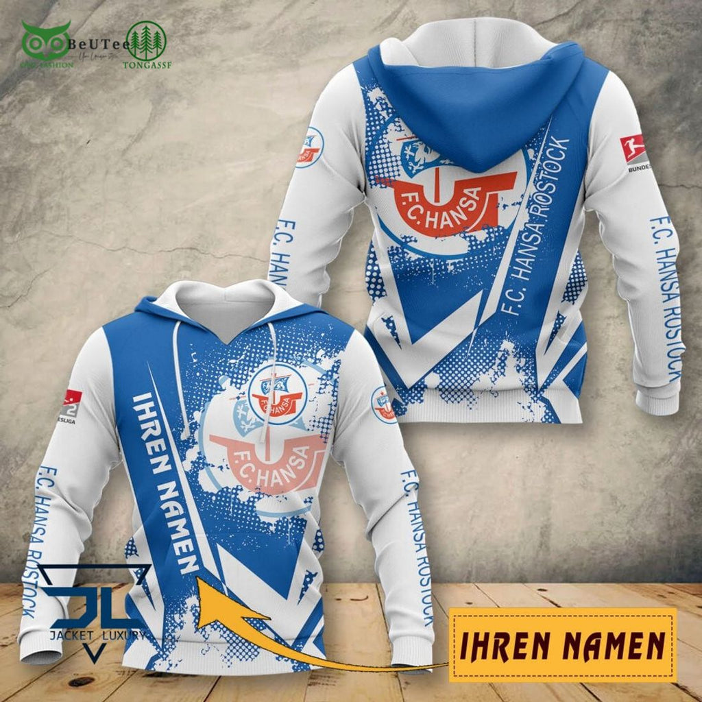 Hansa Rostock Iheren Namen AOP 3D Shirt Full
