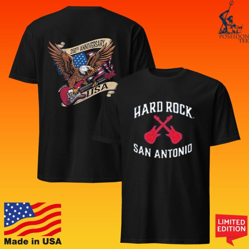 Hard Rock San Antonio America 250th Anniversary T-shirt