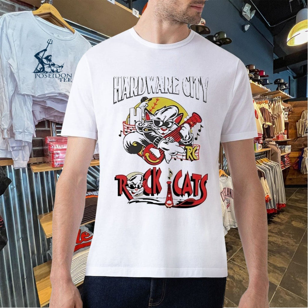 Hardware City Rock Cats Cartoon T-shirt