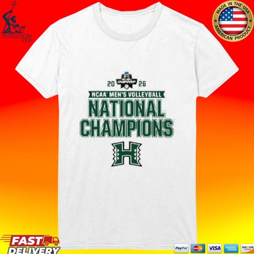 Hawaii Rainbow Warriors 2026 NCAA Volleyball National Champions T-shirt