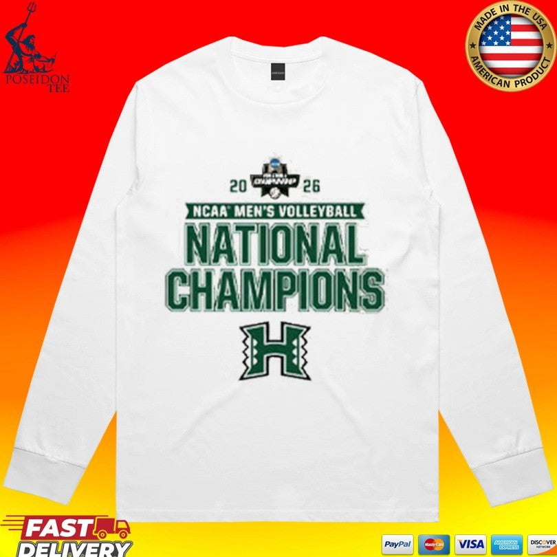 Hawaii Rainbow Warriors 2026 NCAA Volleyball National Champions T-shirt
