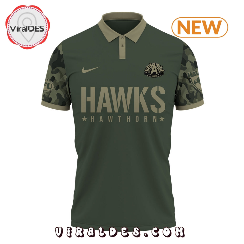 Hawthorn Hawks x Anzac Day Limited Edition Polo, Cap