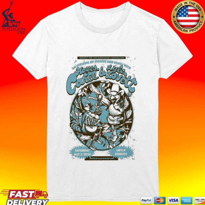Hayes Carll And Lyle Lovett May 2 2026 Austin, TX T-shirt