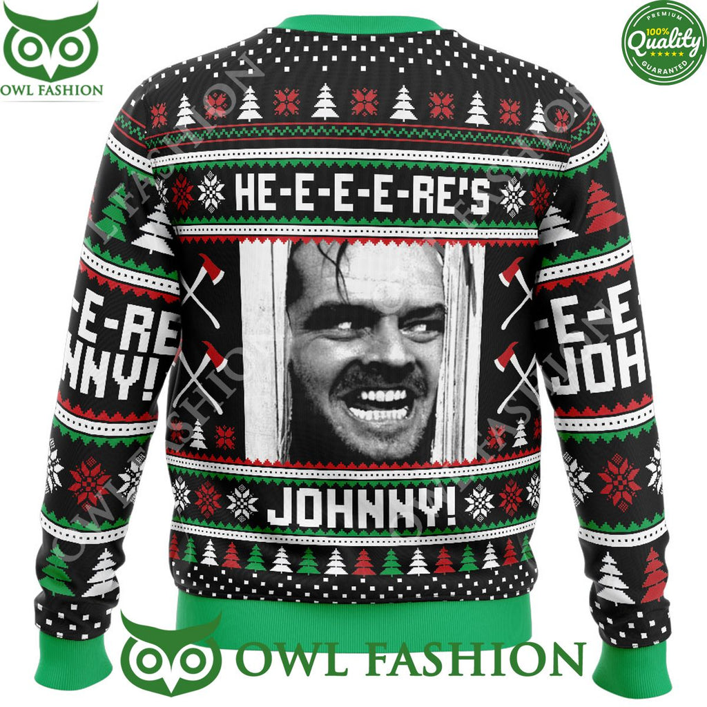 Here Johnny The Shining Ugly Christmas Sweater Jumper