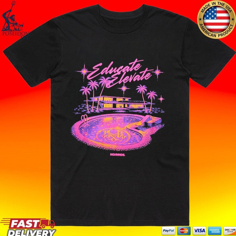 Hghmnds Educate Elevate Villa T-shirt