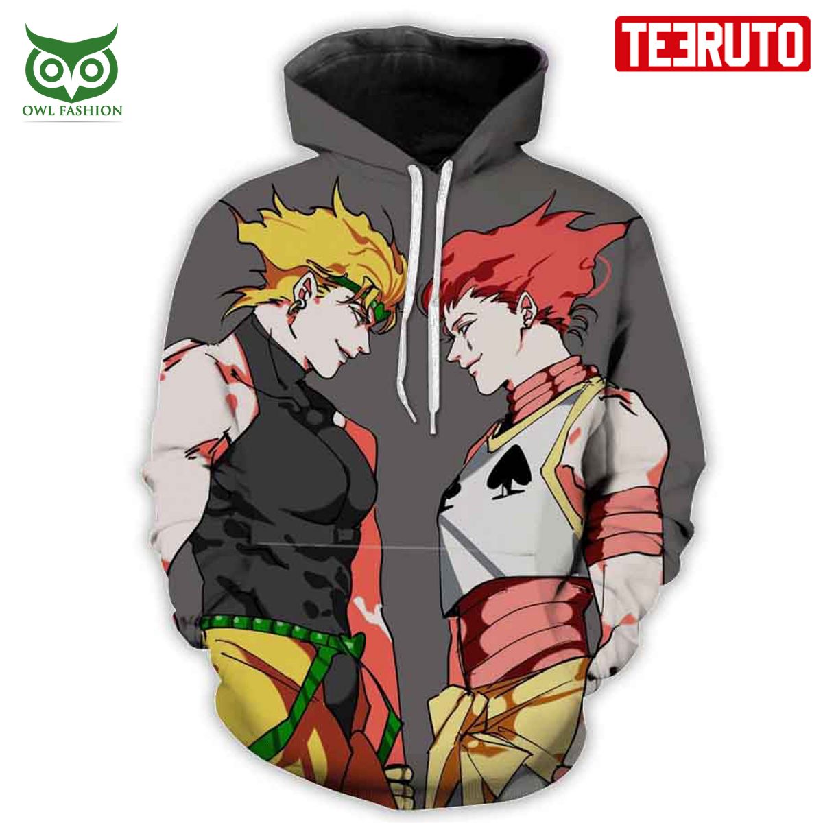 Hisoka And Dio Hunter X Hunter X Jojo’s Adventure Anime Hd 3d Aop Hoodie