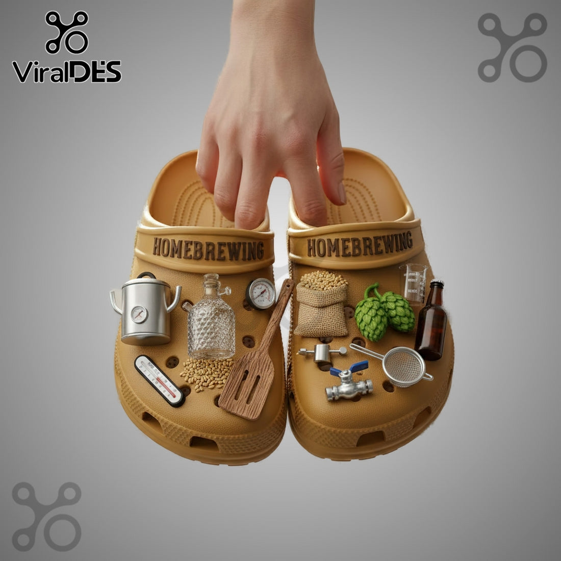 Homebrewing Premium Crocs Clogs With Charms