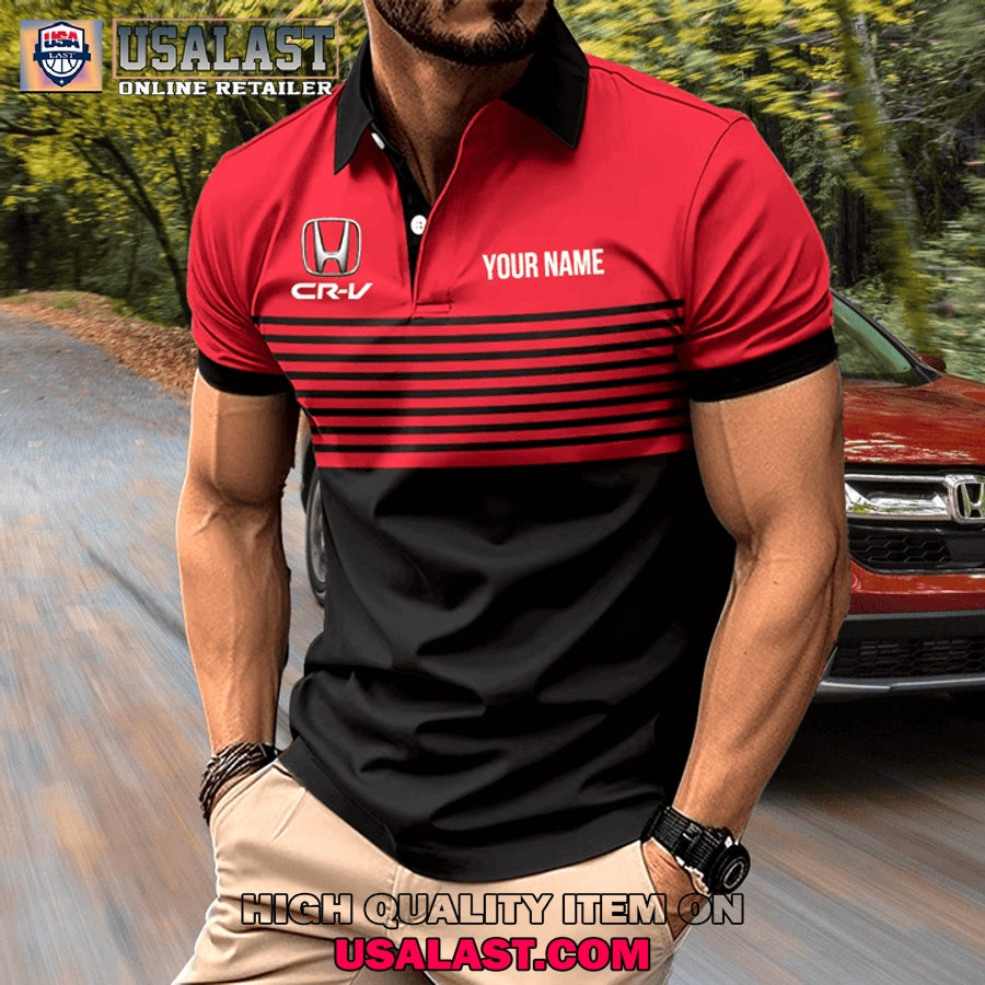 Honda CR-V Custom Name Men Polo Shirt