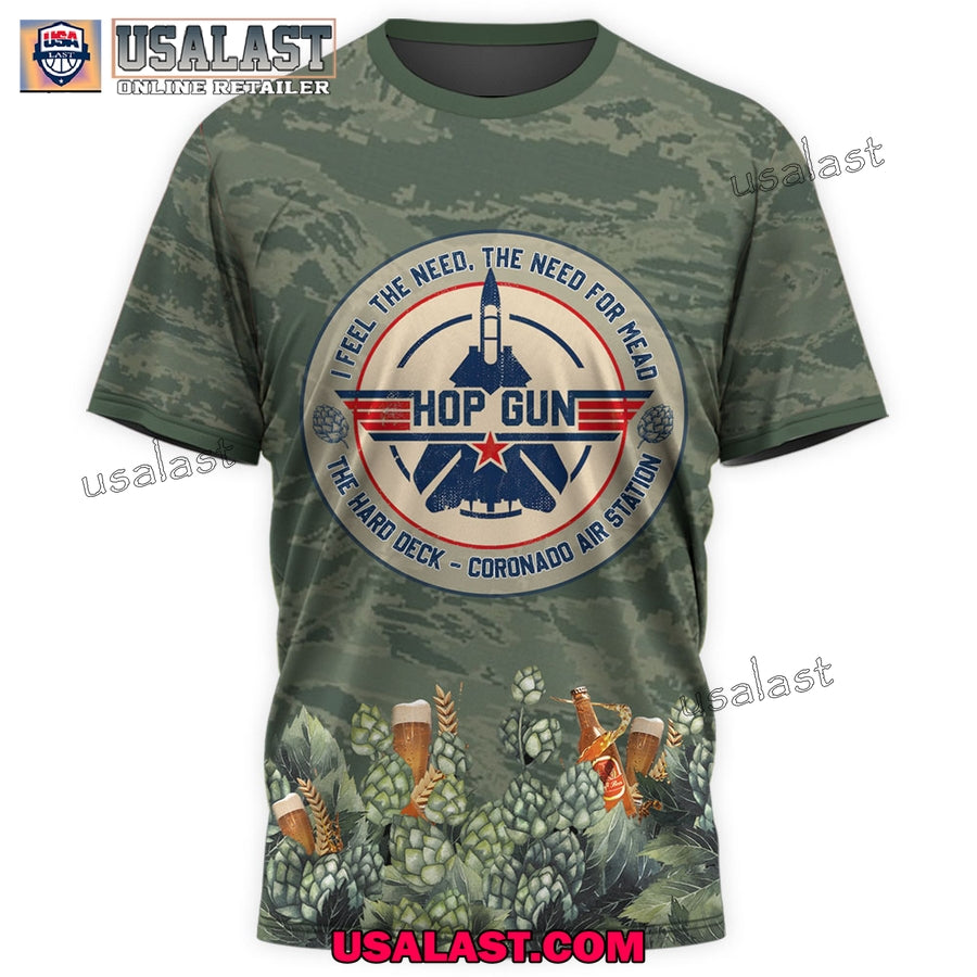 Hop Gun I Feel The Need The Need For Mead 3D T-Shirt