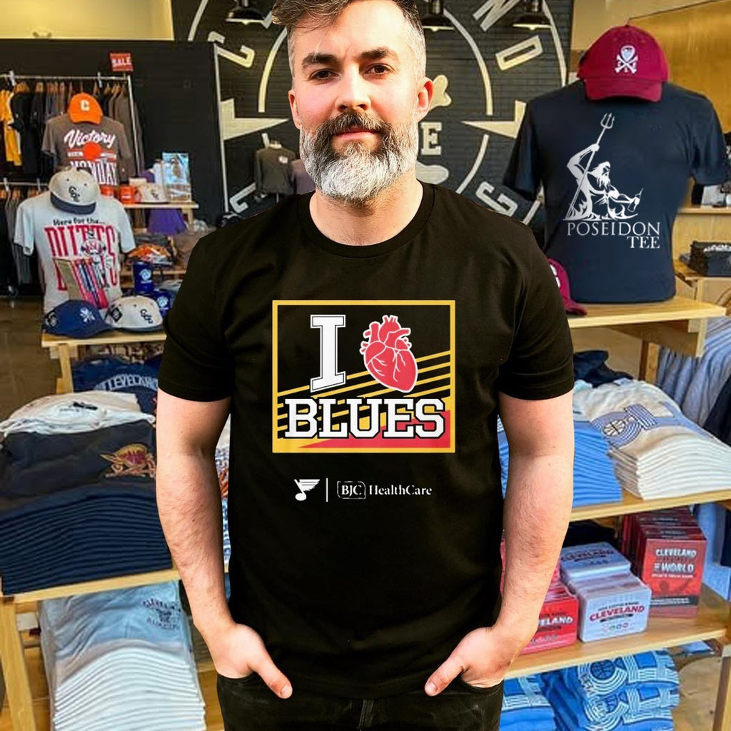 2025 Bjc Healthcare I Heart Blues T-shirt