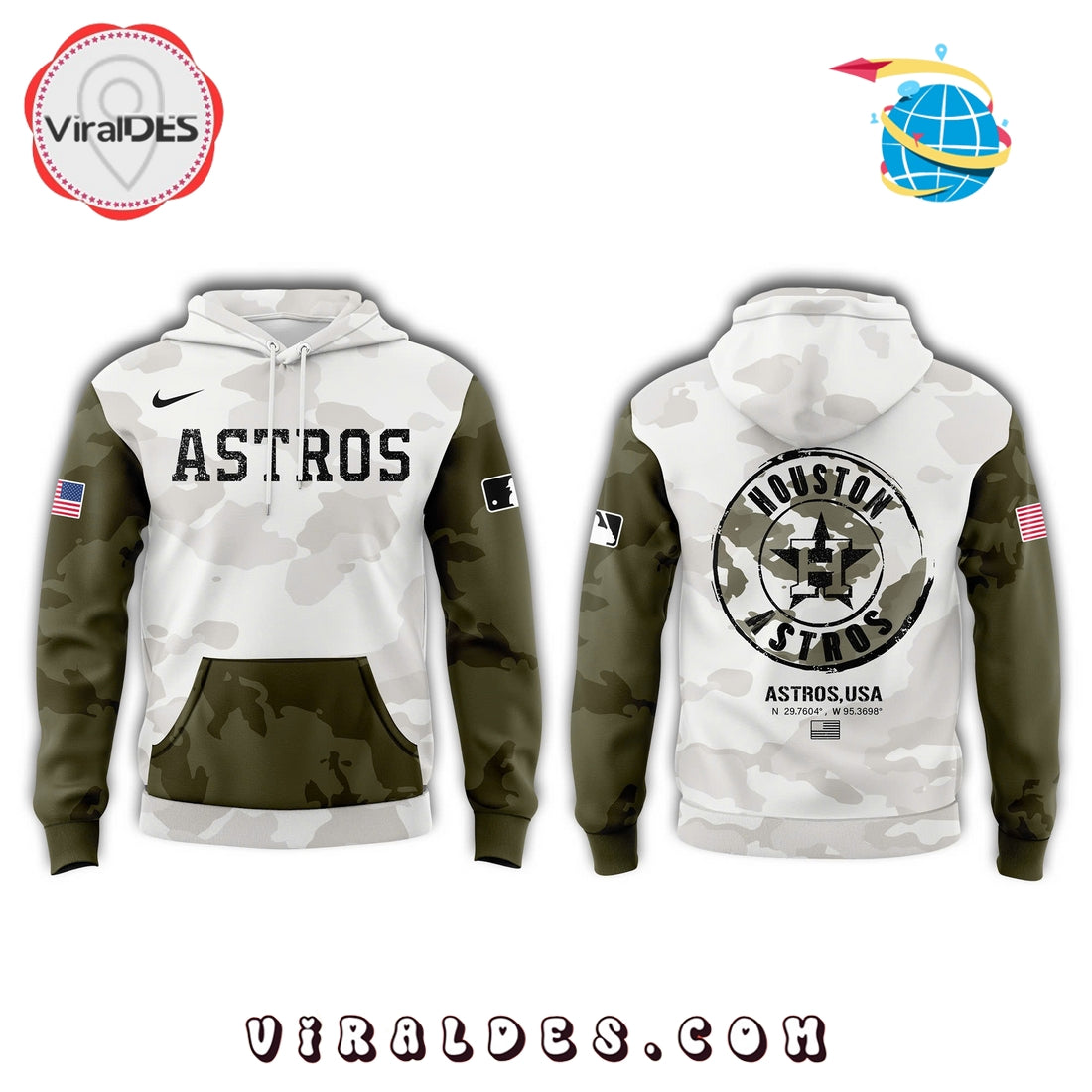 Houston Astros x Arm Forces Hoodie, Long Pants