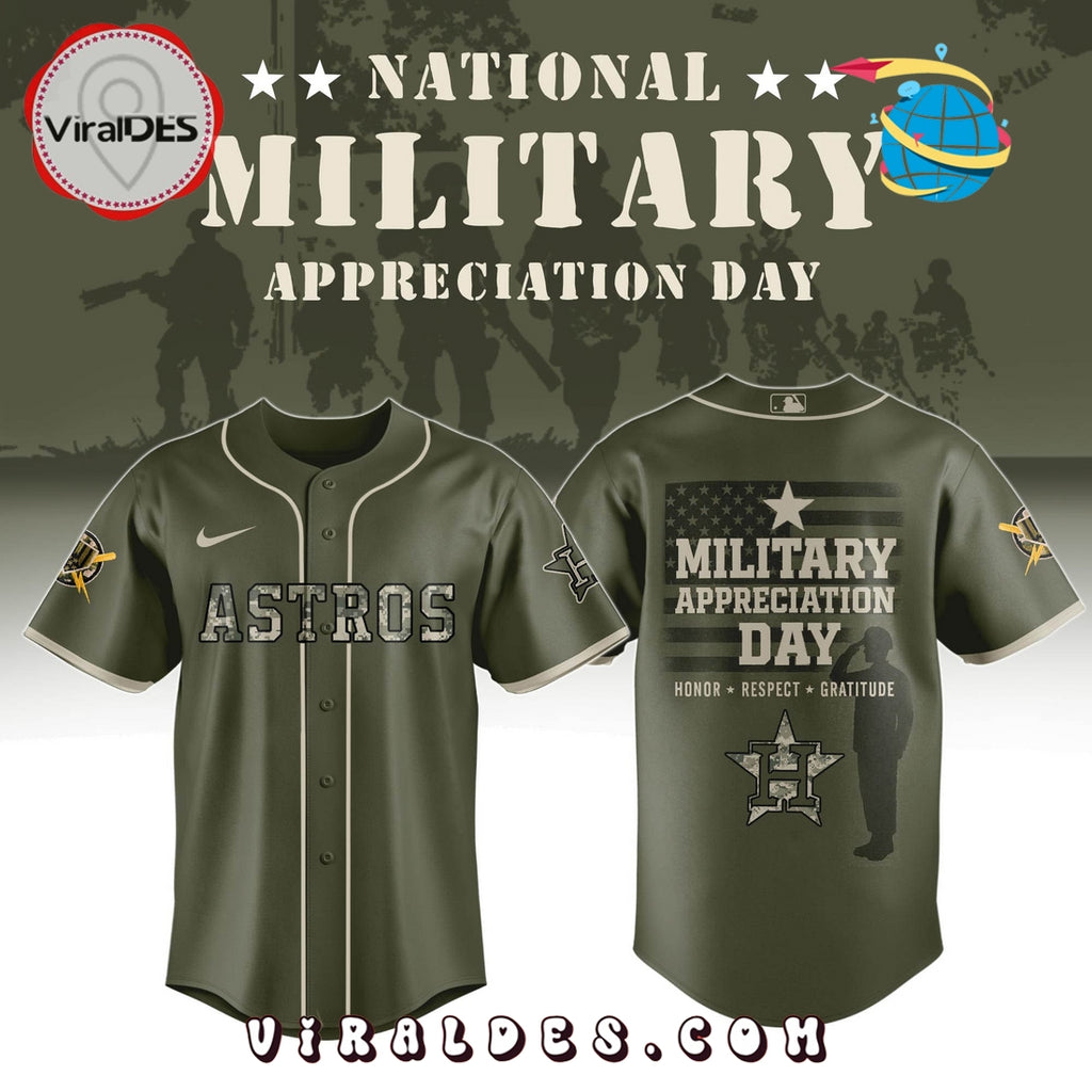 Houston Astros MLB Military Appreciation Day Baseball Jersey
