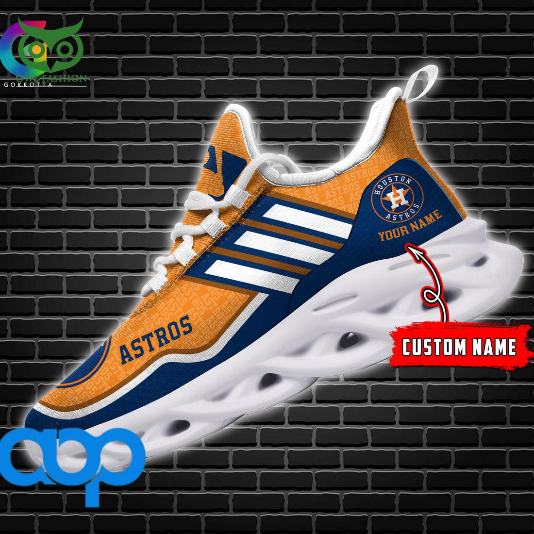 Houston Astros MLB Personalized New Max Soul Sneaker