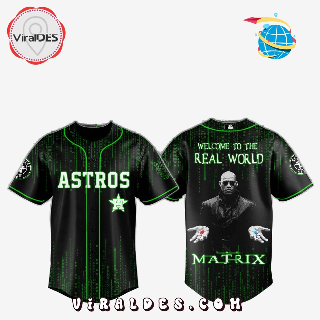 Houston Astros MLB The Matrix Baseball Jersey