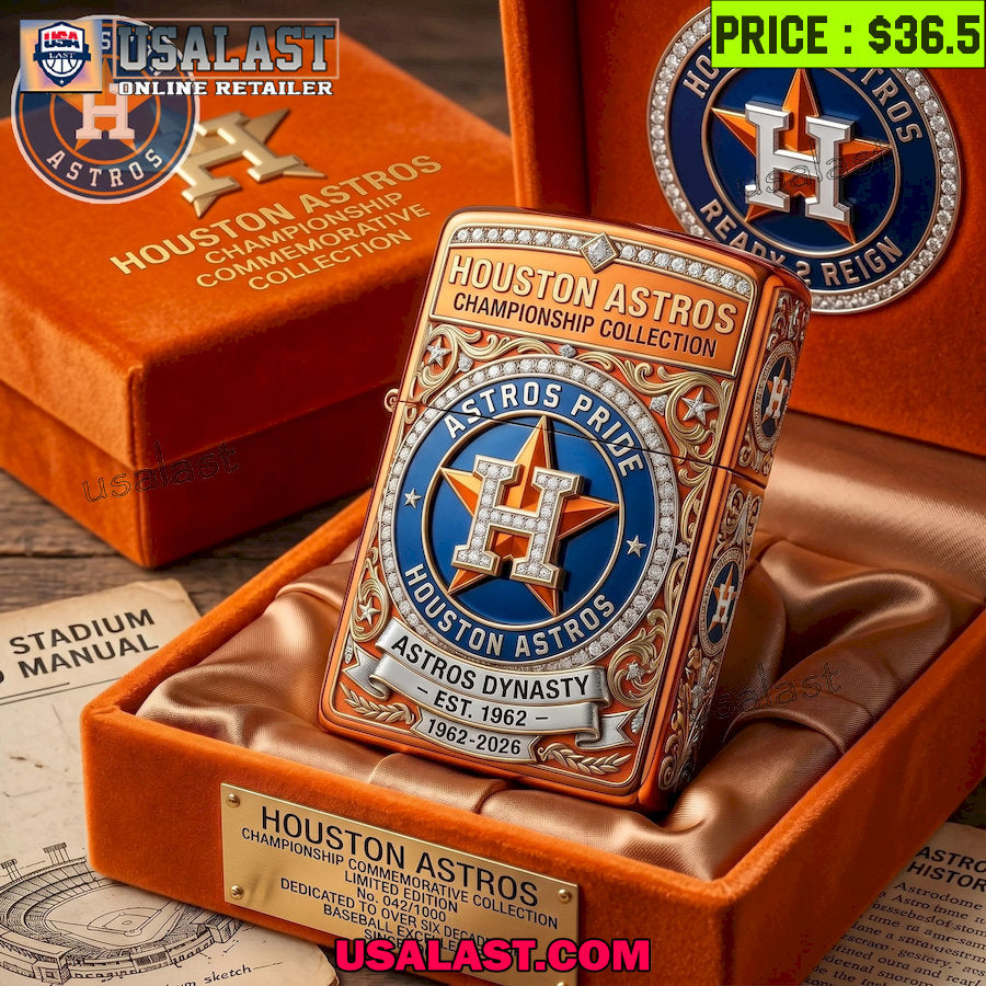 Houston Astros Premium Lighter Case