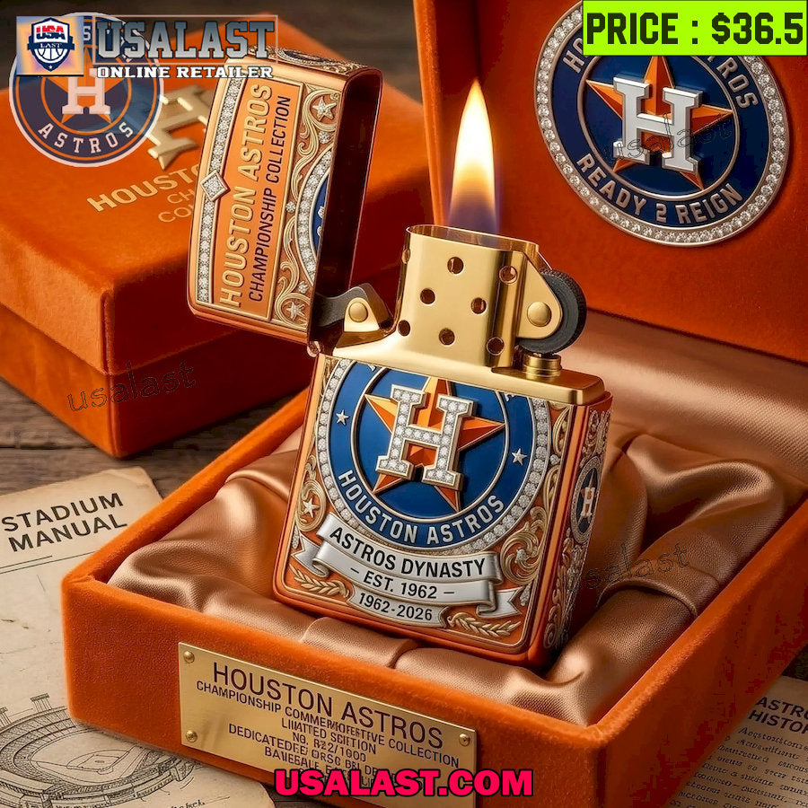 Houston Astros Premium Lighter Case