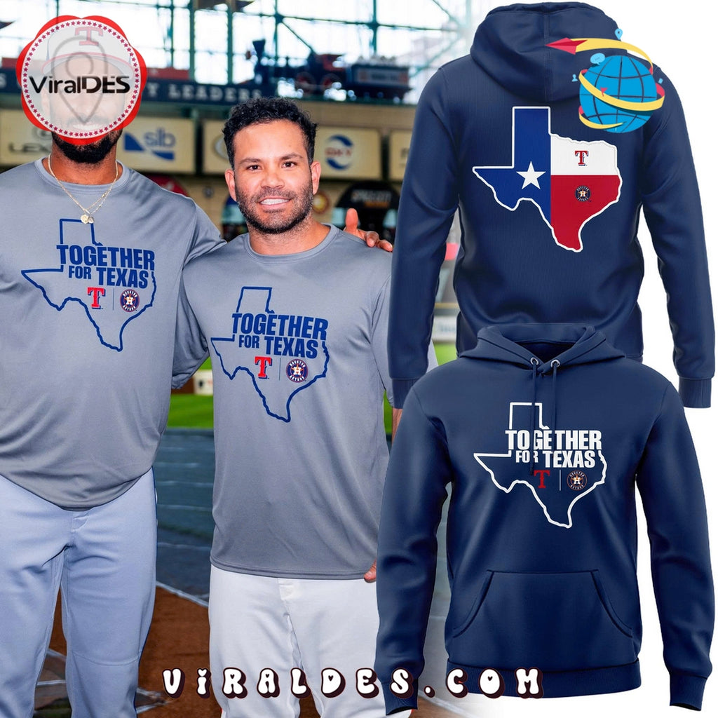 Houston Astros Together For Texas Blue Hoodie 2025
