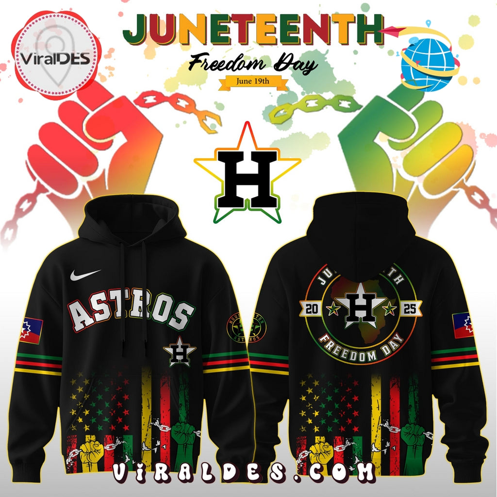 Houston Astros x 2025 Juneteenth Freedom Day Hoodie, Long Pants