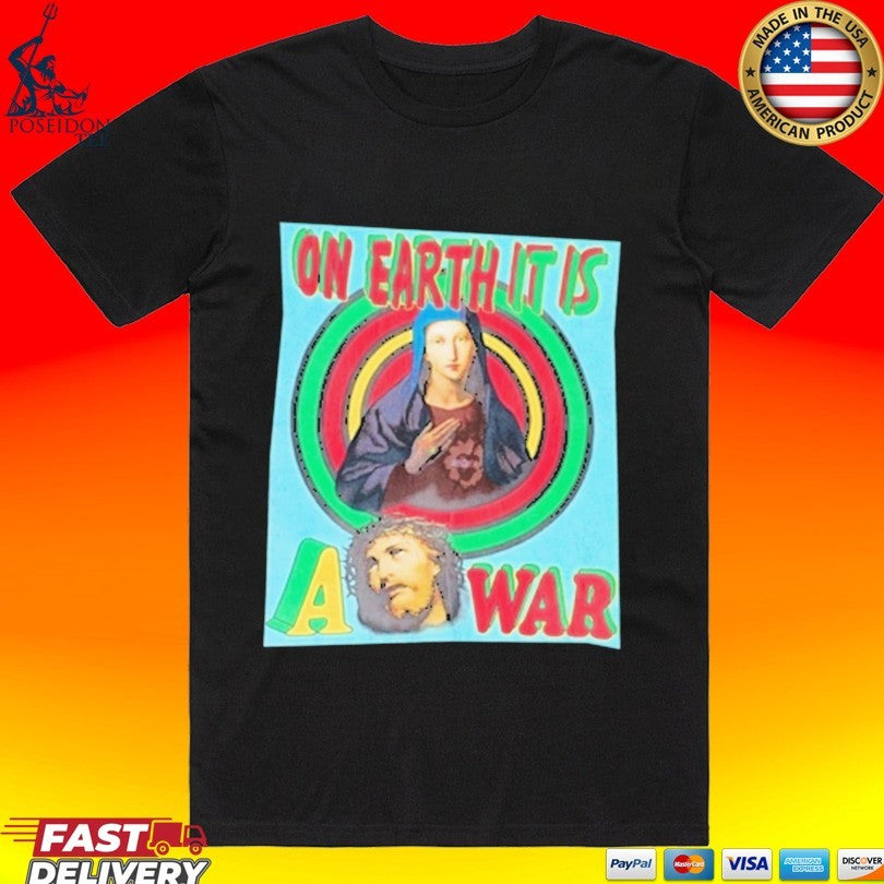 Houston Texans Saint Michael On Earth It Is A War T-shirt