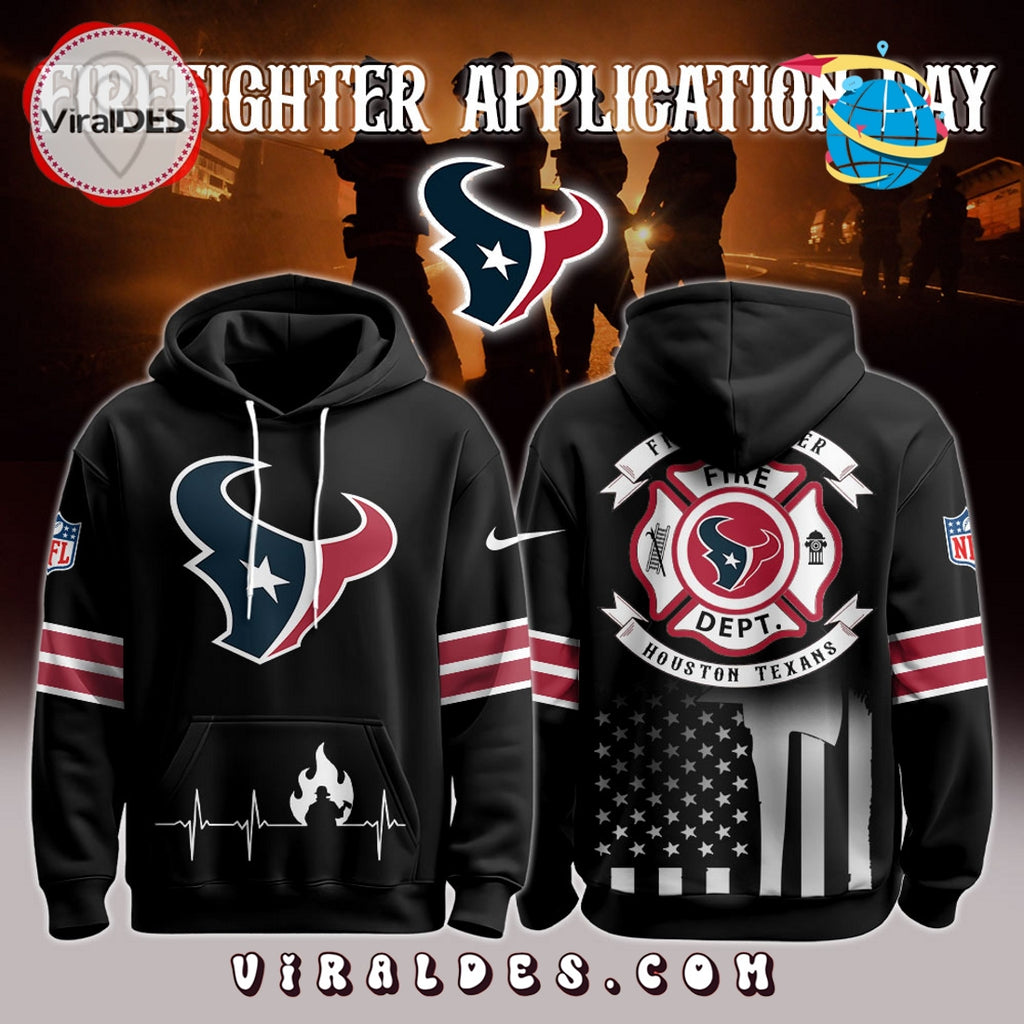 Houston Texans x Firefighter Appreciation Night Game Hoodie 2025