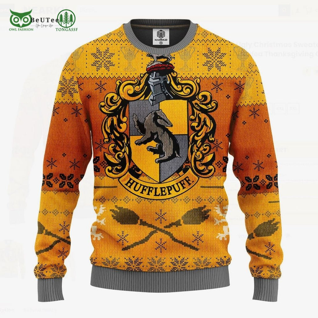 Hufflepuffs Ugly Christmas Sweater