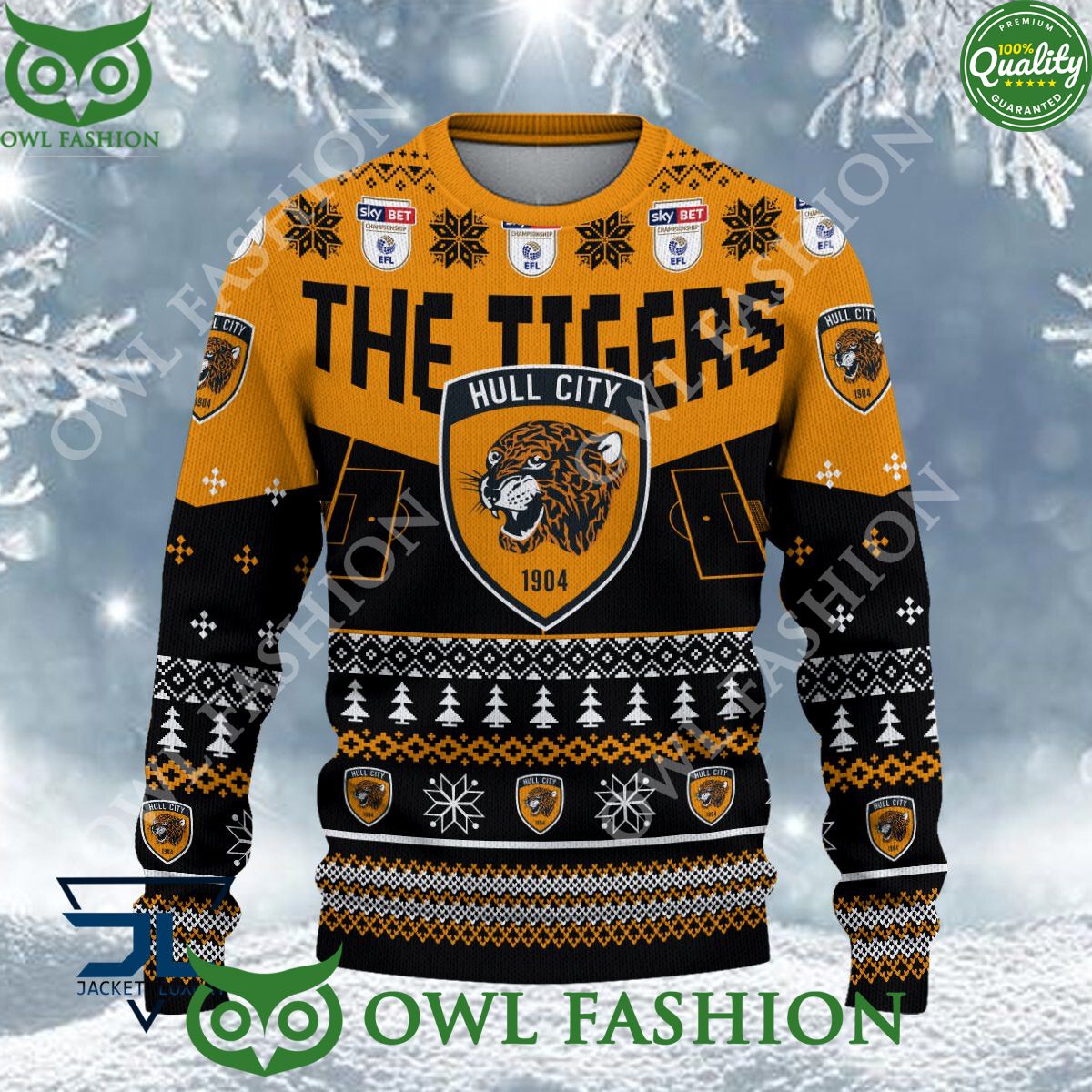 Hull City EFL 2023 Custom Ugly Christmas Sweater Jumper