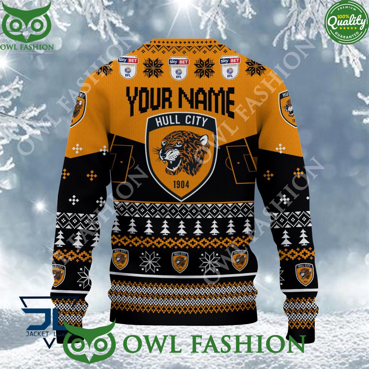 Hull City EFL 2023 Custom Ugly Christmas Sweater Jumper