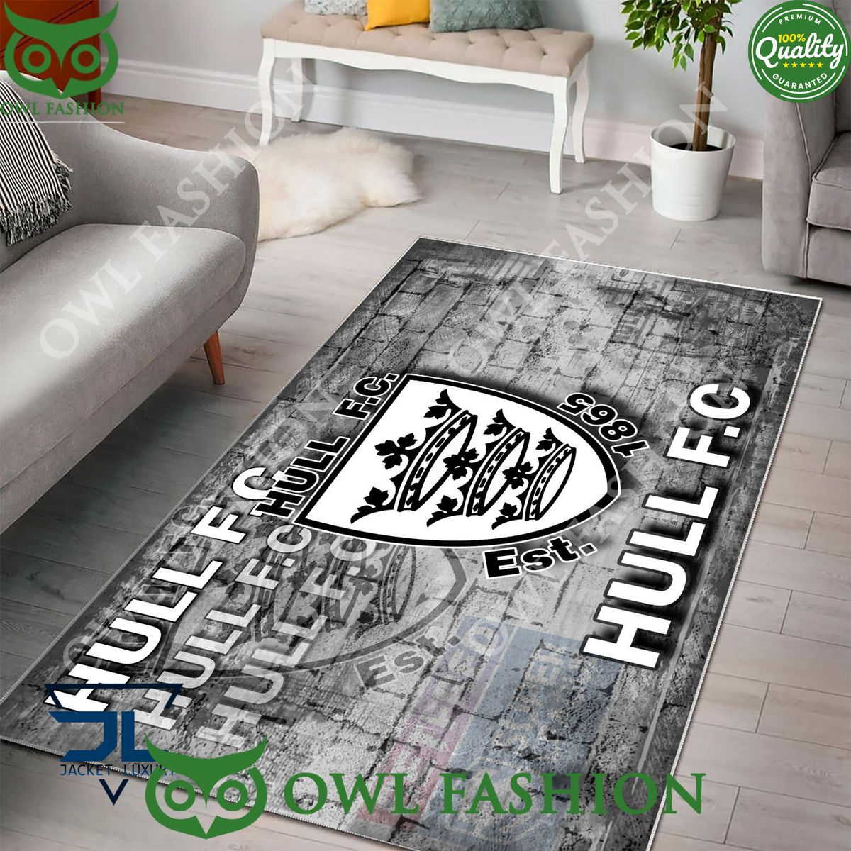 Hull F.C Super League Rugby Carpet Rug