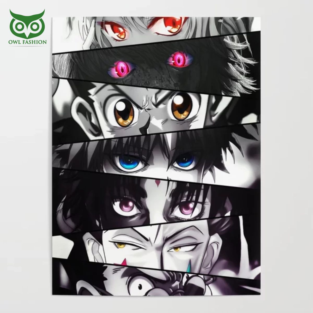 Hunter x Hunter Retro Eyes Anime Manga Poster