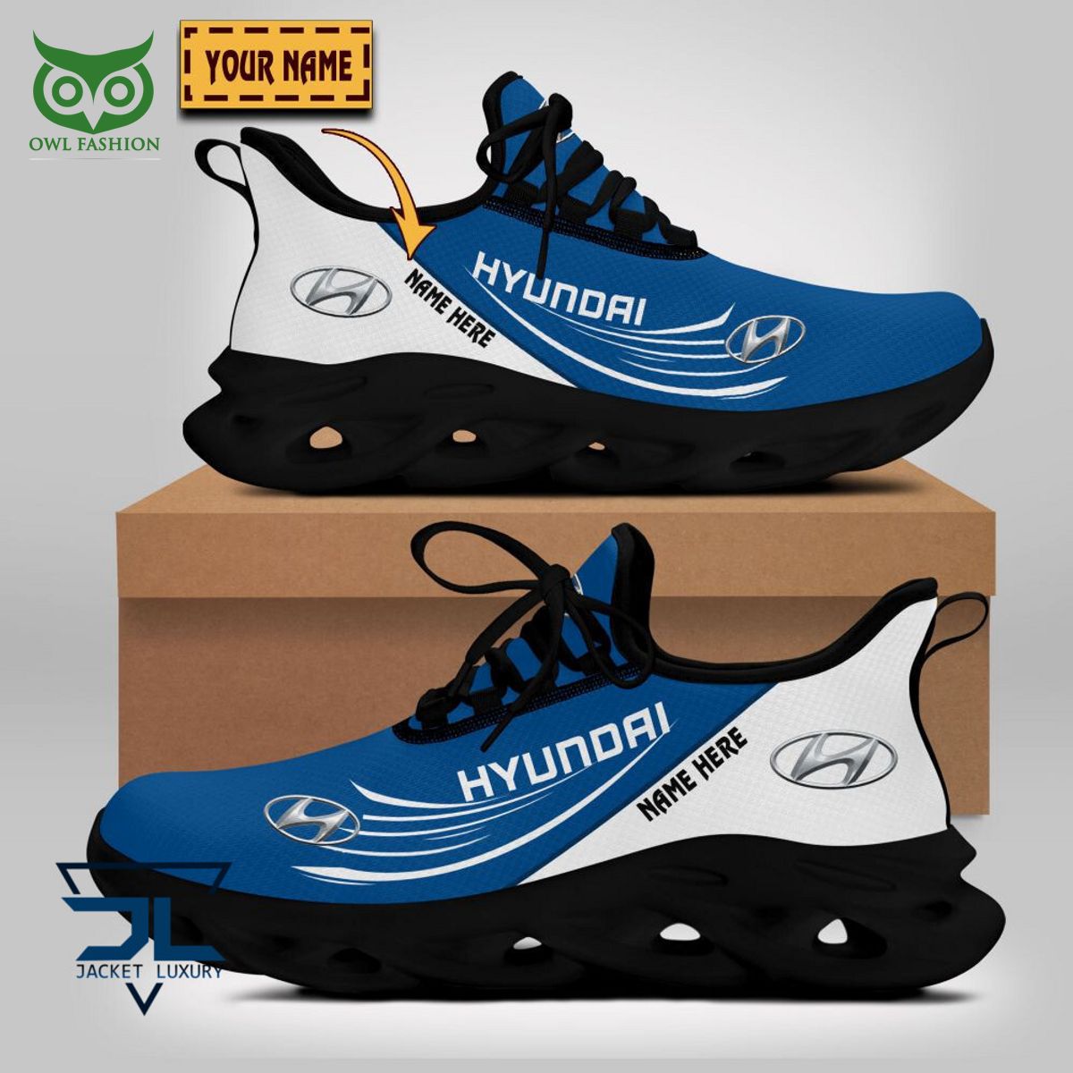 Hyundai Car Brand Logo Personalized Max Soul Shoes