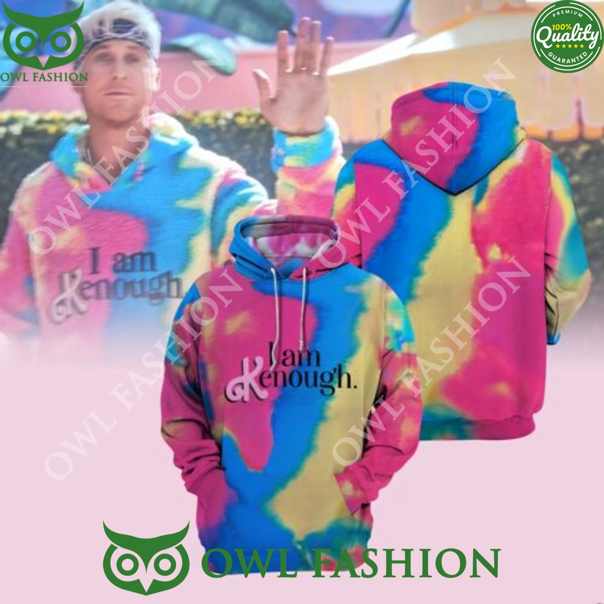 I Am Kenough Movie 3D Aop Hoodie