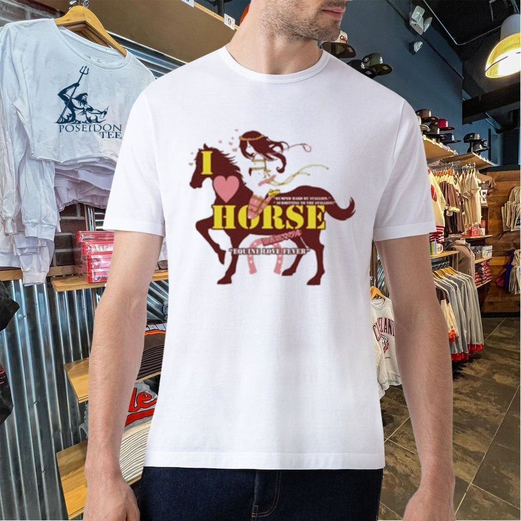 I Love Horse Humped Hard By Stallion Japanese T-shirt