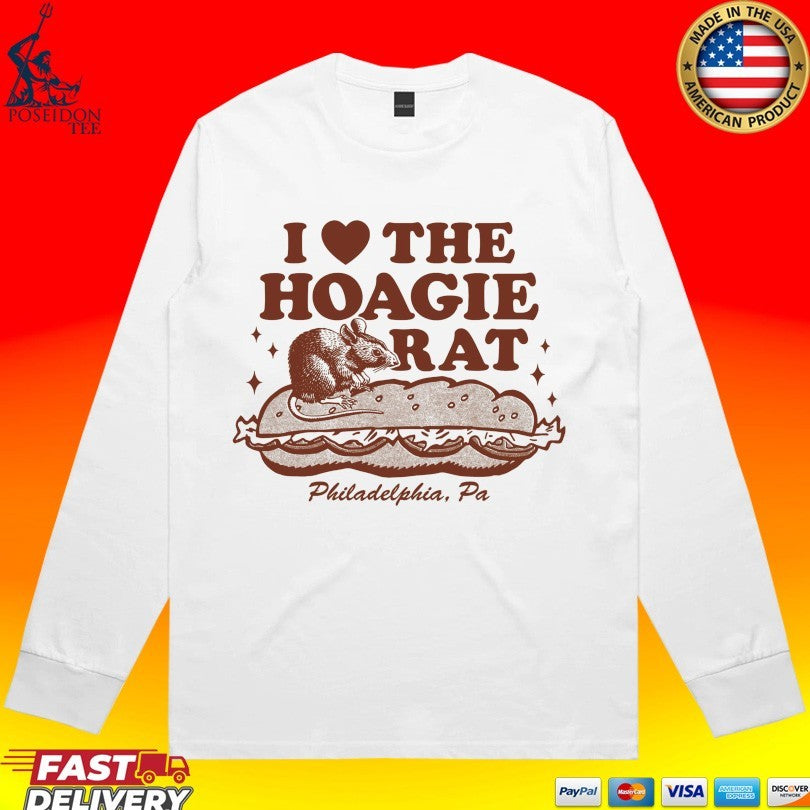 I Love The Hoagie Rat Philadelphia Pa T-shirt