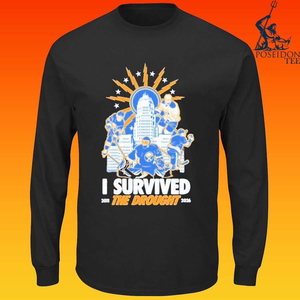 I Survived The Drought 2011 2026 Buffalo Sabres Hockey T-shirt
