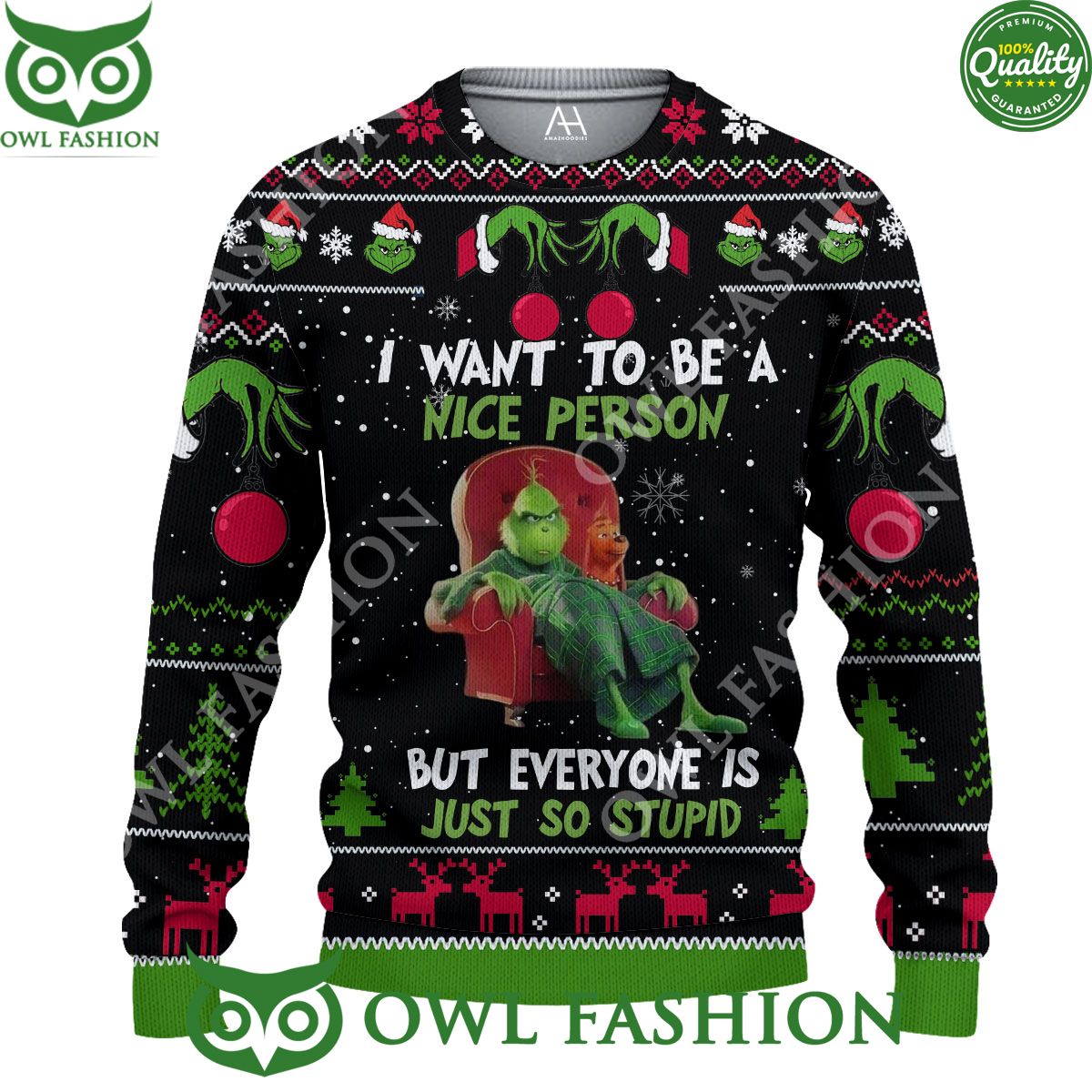 I want to be a nice person 3D AOP Ugly Sweater Jumper