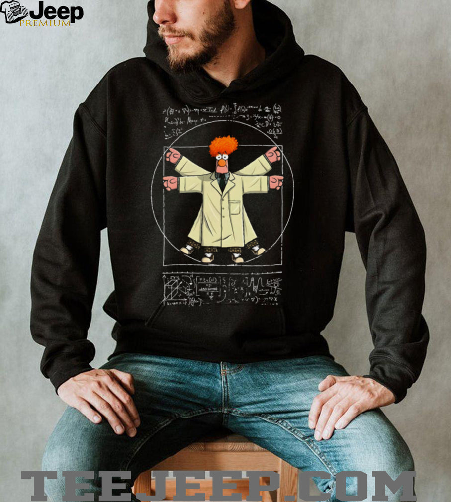 Beaker Muppets Vitruvian Man Science Math Physics Parody T Shirt