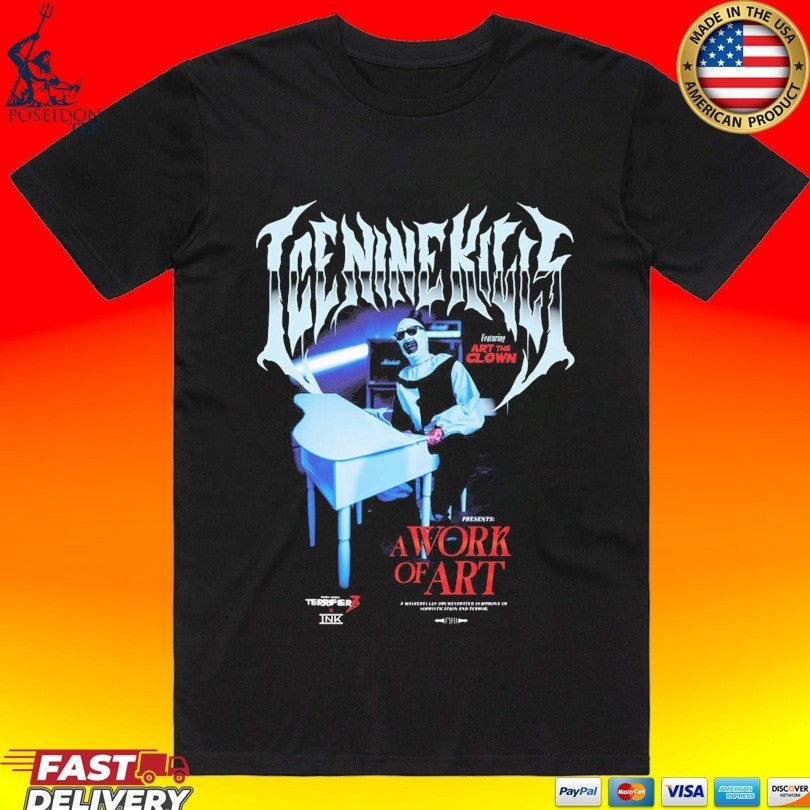 Ice Nine Kills A Work Of Art Piano T-shirt