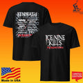 Ice Nine Kills Europe Psychos The Silver Scream A Thon Tour 2026 Tie Dye T-shirt