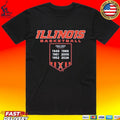 Illinois Basketball Final Fours Banner T-shirt