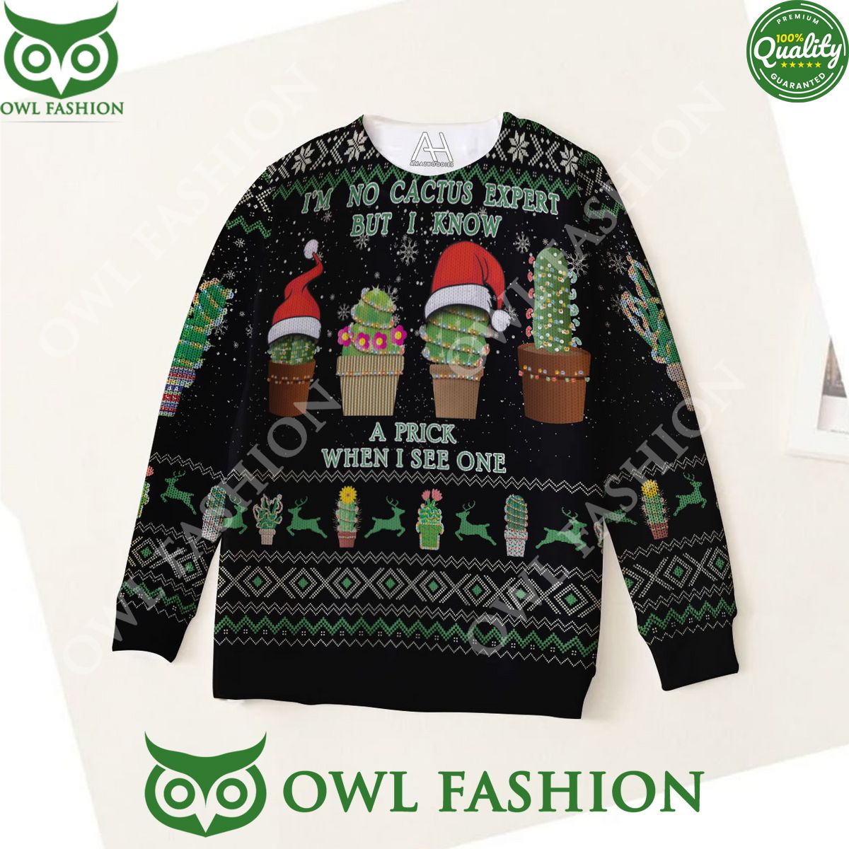 I’m No Cactus Expert Premium Ugly Sweater