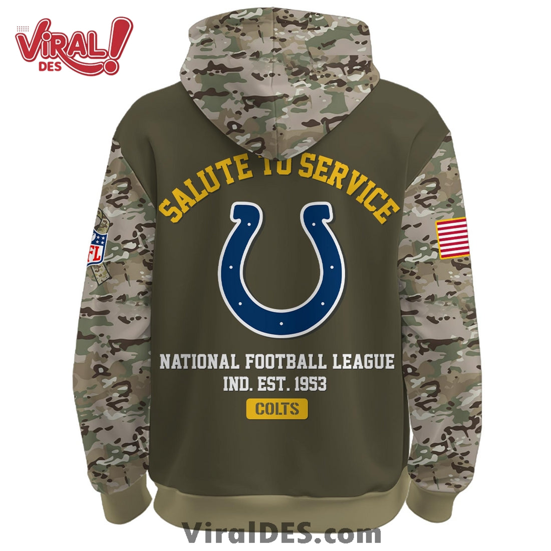 Indianapolis Colts 2025 Salute to Service Hoodie, Long Pants