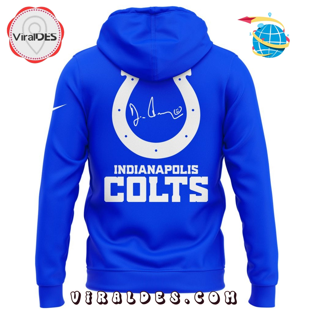 Indianapolis Colts For the Boss Blue Hoodie, Cap